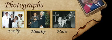 Photographs of Richard Blanchard's family, ministry, music and life
